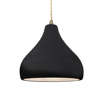 Medium Droplet 1-Light Pendant (254|CER-6563-BKMT-ABRS-BEIG-TWST-LED1-700)