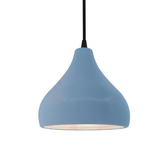 Small Droplet 1-Light Pendant (254|CER-6560-SKBL-MBLK-BKCD)