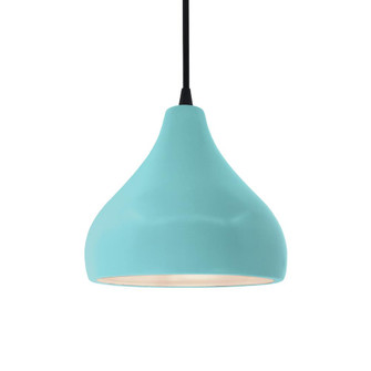 Small Droplet 1-Light Pendant (254|CER-6560-RFPL-MBLK-BKCD)