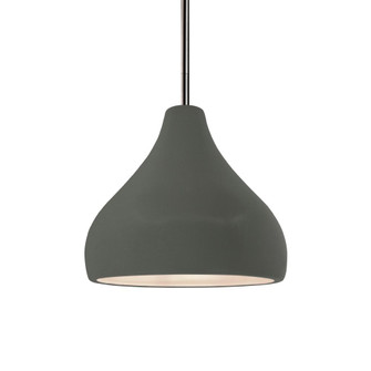 Small Droplet 1-Light Pendant (254|CER-6560-PWGN-NCKL-RIGID)