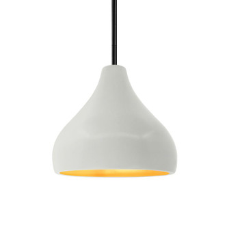 Small Droplet 1-Light Pendant (254|CER-6560-MTGD-MBLK-RIGID-LED1-700)