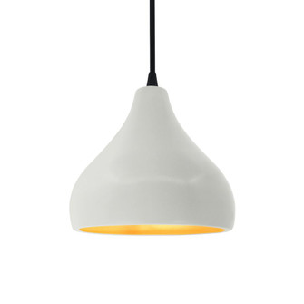 Small Droplet LED Pendant (254|CER-6560-MTGD-MBLK-BKCD-LED1-700)