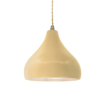 Small Droplet 1-Light Pendant (254|CER-6560-MYLW-ABRS-BEIG-TWST)