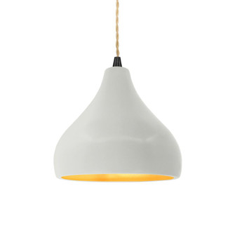 Small Droplet 1-Light Pendant (254|CER-6560-MTGD-MBLK-BEIG-TWST)