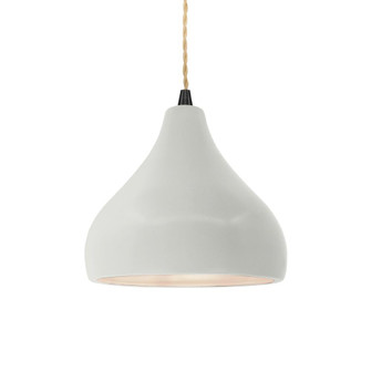 Small Droplet 1-Light Pendant (254|CER-6560-MAT-MBLK-BEIG-TWST-LED1-700)