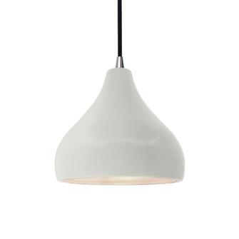 Small Droplet 1-Light Pendant (254|CER-6560-MAT-NCKL-BKCD)
