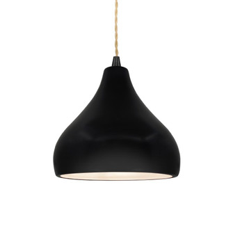 Small Droplet 1-Light Pendant (254|CER-6560-CRB-MBLK-BEIG-TWST-LED1-700)