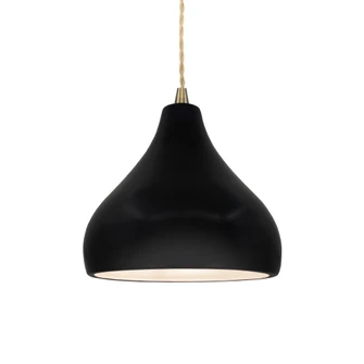 Small Droplet 1-Light Pendant (254|CER-6560-CRB-ABRS-BEIG-TWST-LED1-700)