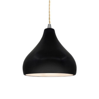 Small Droplet 1-Light Pendant (254|CER-6560-CRB-NCKL-BEIG-TWST)