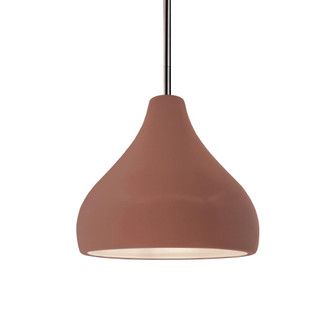 Small Droplet 1-Light Pendant (254|CER-6560-CLAY-NCKL-RIGID-LED1-700)
