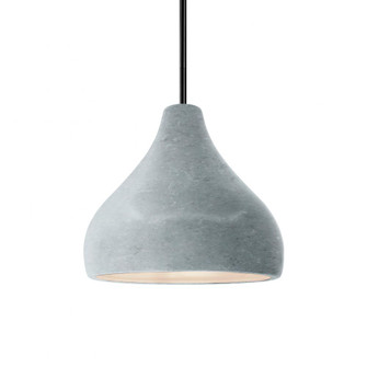 Small Droplet 1-Light Pendant (254|CER-6560-CONC-MBLK-RIGID)