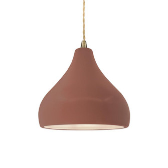 Small Droplet 1-Light Pendant (254|CER-6560-CLAY-ABRS-BEIG-TWST-LED1-700)