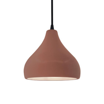 Small Droplet 1-Light Pendant (254|CER-6560-CLAY-MBLK-BKCD)