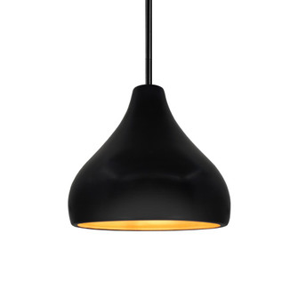 Small Droplet 1-Light Pendant (254|CER-6560-CBGD-MBLK-RIGID)