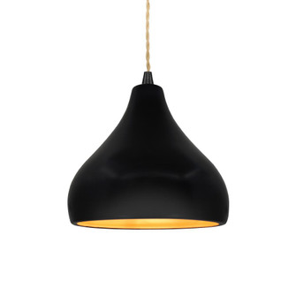 Small Droplet 1-Light Pendant (254|CER-6560-CBGD-MBLK-BEIG-TWST)