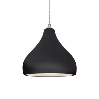 Small Droplet 1-Light Pendant (254|CER-6560-BLK-NCKL-BEIG-TWST)