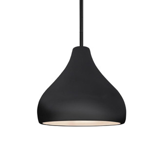Small Droplet 1-Light Pendant (254|CER-6560-BLK-MBLK-RIGID)