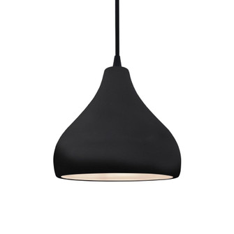Small Droplet 1-Light Pendant (254|CER-6560-BLK-MBLK-BKCD)