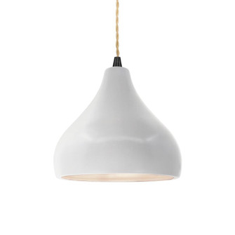 Small Droplet 1-Light Pendant (254|CER-6560-BIS-MBLK-BEIG-TWST-LED1-700)