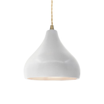 Small Droplet 1-Light Pendant (254|CER-6560-BIS-ABRS-BEIG-TWST-LED1-700)