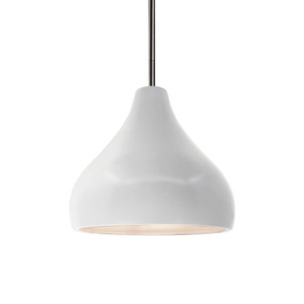 Small Droplet 1-Light Pendant (254|CER-6560-BIS-NCKL-RIGID)
