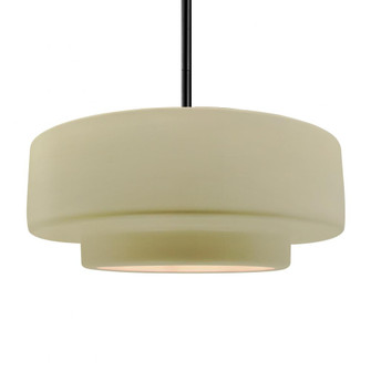 Large Tier 1-Light Pendant (254|CER-6545-VAN-MBLK-RIGID)