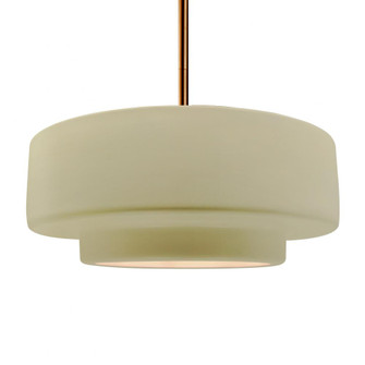 Large Tier 1-Light Pendant (254|CER-6545-VAN-BRSS-RIGID)