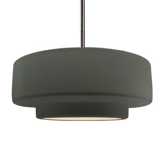 Large Tier 1-Light Pendant (254|CER-6545-PWGN-NCKL-RIGID-LED1-700)