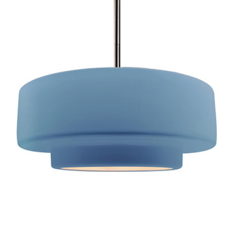 Large Tier 1-Light Pendant (254|CER-6545-SKBL-NCKL-RIGID)