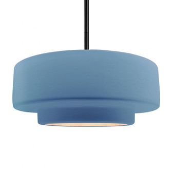 Large Tier 1-Light Pendant (254|CER-6545-SKBL-MBLK-RIGID)