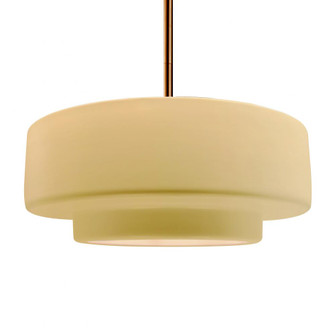 Large Tier 1-Light Pendant (254|CER-6545-MYLW-BRSS-RIGID)