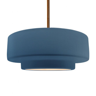 Large Tier 1-Light Pendant (254|CER-6545-MID-BRSS-RIGID)