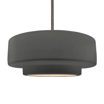 Large Tier 1-Light Pendant (254|CER-6545-GRY-NCKL-RIGID-LED1-700)