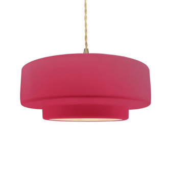 Large Tier 1-Light Pendant (254|CER-6545-CRSE-BRSS-BEIG-TWST-LED1-700)
