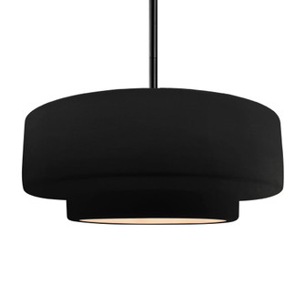 Large Tier 1-Light Pendant (254|CER-6545-CRB-MBLK-RIGID-LED1-700)