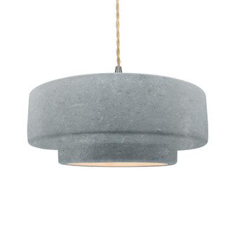 Large Tier 1-Light Pendant (254|CER-6545-CONC-NCKL-BEIG-TWST-LED1-700)