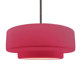 Large Tier 1-Light Pendant (254|CER-6545-CRSE-NCKL-RIGID)