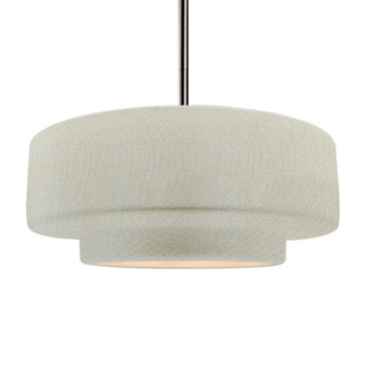 Large Tier 1-Light Pendant (254|CER-6545-CRK-NCKL-RIGID)