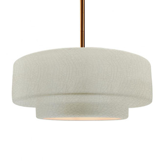 Large Tier 1-Light Pendant (254|CER-6545-CRK-BRSS-RIGID)