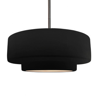 Large Tier 1-Light Pendant (254|CER-6545-CRB-NCKL-RIGID)