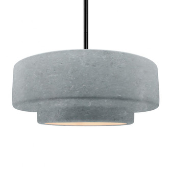 Large Tier 1-Light Pendant (254|CER-6545-CONC-MBLK-RIGID)