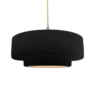 Large Tier 1-Light Pendant (254|CER-6545-CBGD-BRSS-BEIG-TWST-LED1-700)
