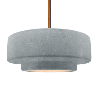 Large Tier 1-Light Pendant (254|CER-6545-CONC-BRSS-RIGID)