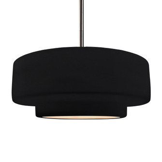 Large Tier 1-Light Pendant (254|CER-6545-BLK-NCKL-RIGID-LED1-700)