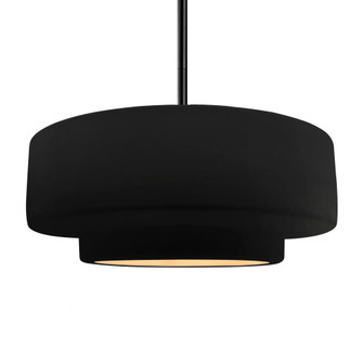 Large Tier 1-Light Pendant (254|CER-6545-CBGD-MBLK-RIGID)