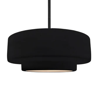 Large Tier 1-Light Pendant (254|CER-6545-BKMT-MBLK-RIGID)