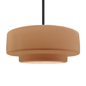 Large Tier 1-Light Pendant (254|CER-6545-ADOB-MBLK-RIGID-LED1-700)