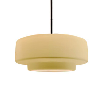 Medium Tier 1-Light Pendant (254|CER-6543-MYLW-NCKL-RIGID-LED1-700)