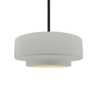 Medium Tier 1-Light Pendant (254|CER-6543-MTGD-MBLK-RIGID-LED1-700)