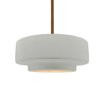 Medium Tier 1-Light Pendant (254|CER-6543-MTGD-BRSS-RIGID-LED1-700)
